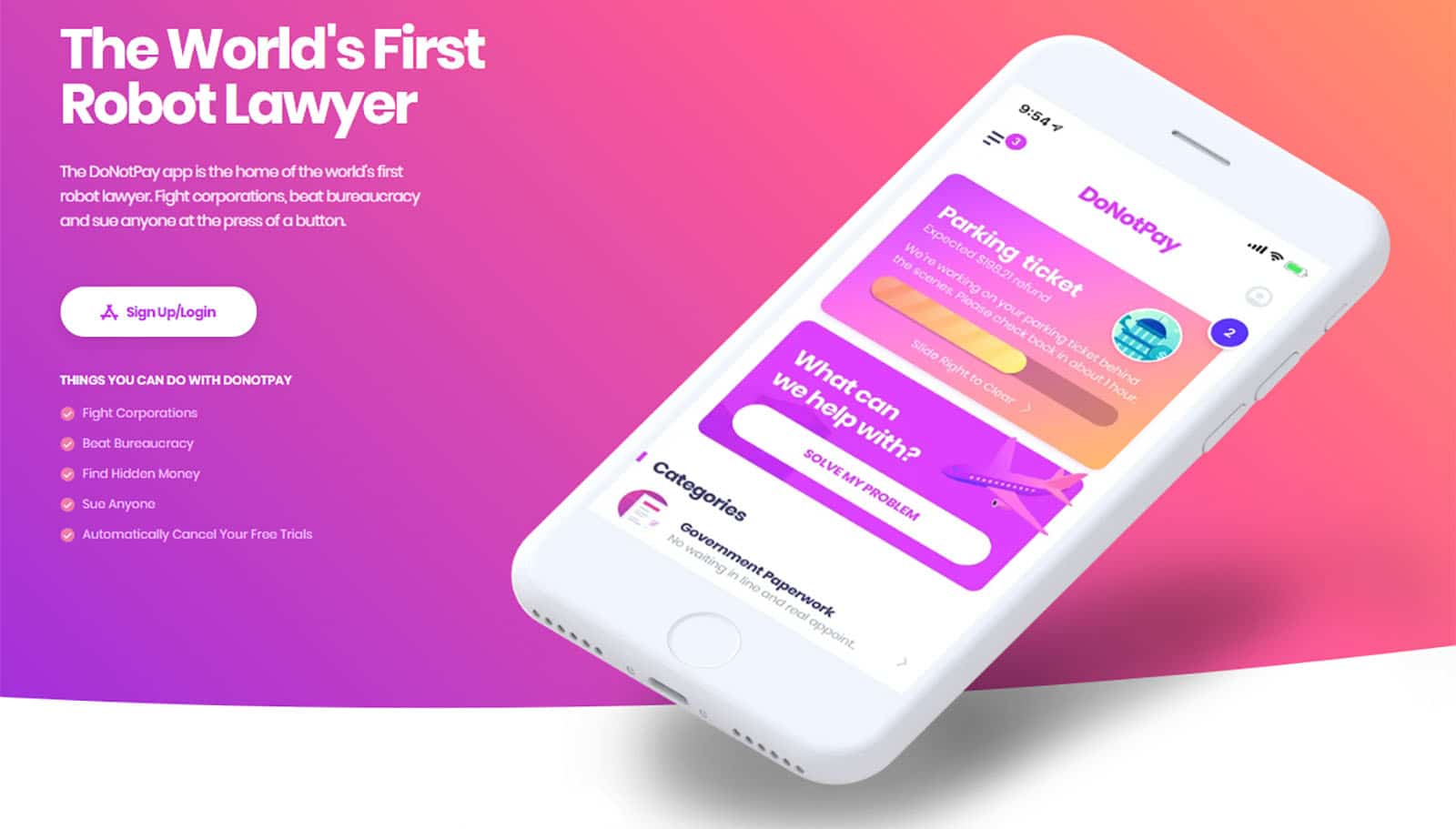 DoNotPay does all the things you probably don't want to do