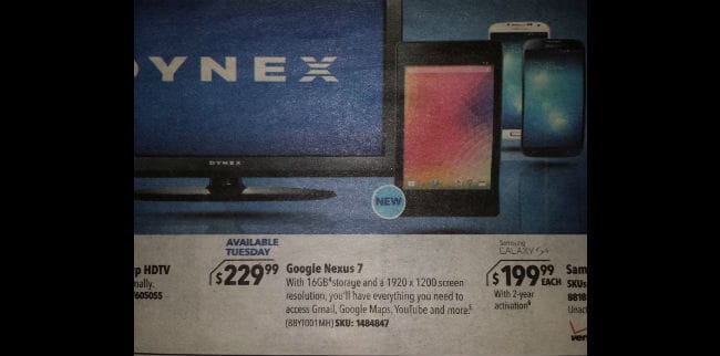 New Nexus 7 leaks confirm price, provide high-res view of tablet