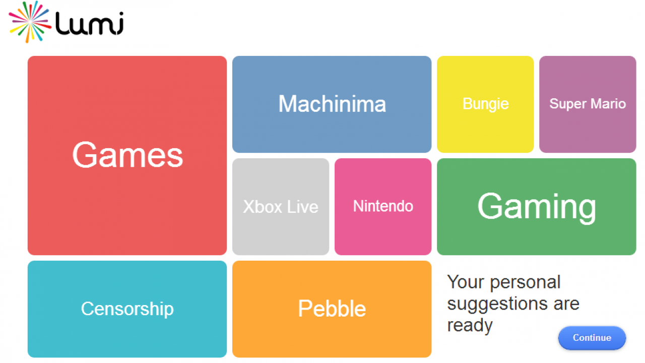 Lumi Finds and Delivers Web Content Based on Your Browsing Data