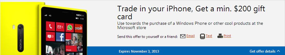 Microsoft Offering $200 for Your Old iPhone