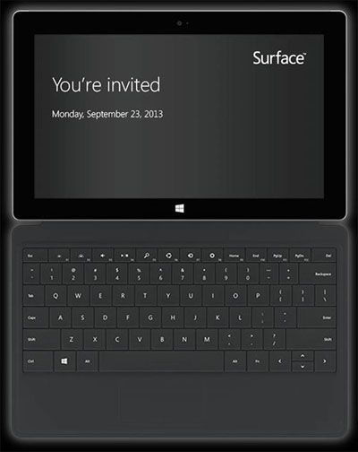 Microsoft Schedules Surface 2 Unveiling for Sept. 23
