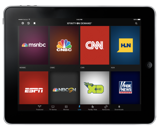 Comcast Rebranding Its Mobile TV Viewing App as Xfinity TV Go