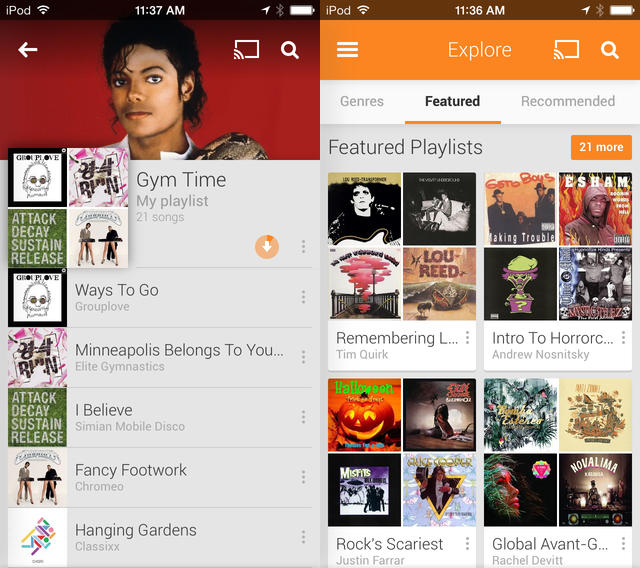 Google Play Music App Out Now on iOS, Includes Free Month of All-Access Service