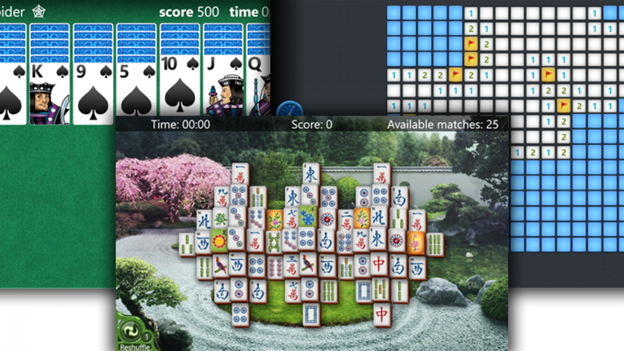 Microsoft Releases Solitaire, Minesweeper, Mahjong for Windows Phone 8