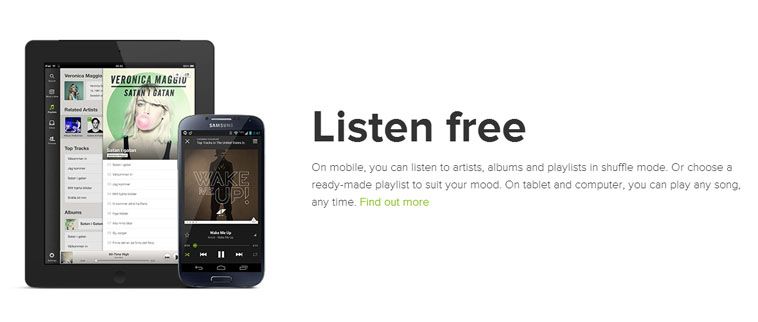Spotify Launches Free Tablet and Mobile Music Streaming
