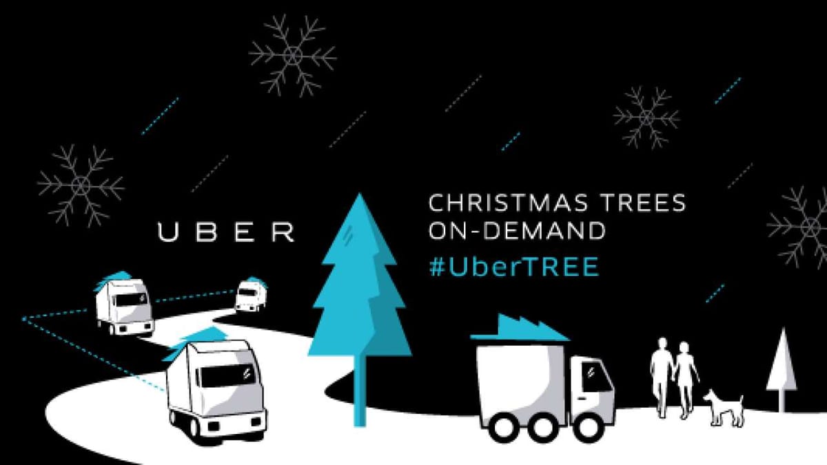 Uber Offering Christmas Tree Delivery Tomorrow and Tomorrow Only