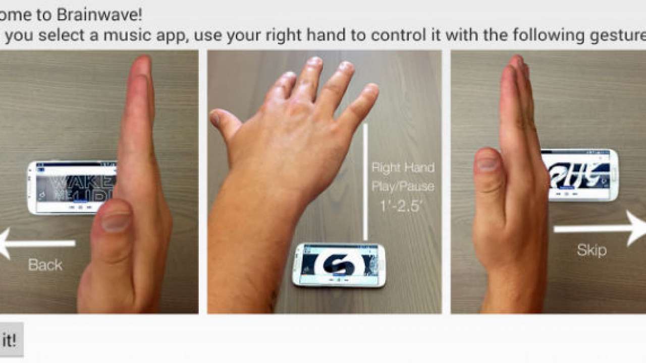 Control Your Tunes with A Gesture Using BrianWave