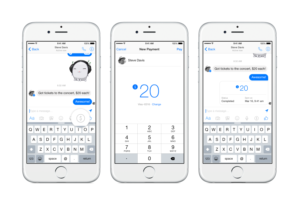 Facebook Unveils a Payments Feature in Messenger: Look Out, Square