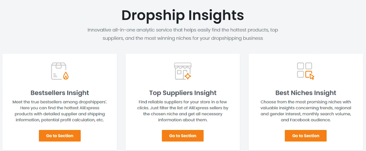 Dropshipping 101: how to access the AliDropship insights panel