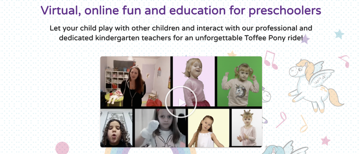 Toffee Pony: occupy children safely during the busy hours of the pandemic