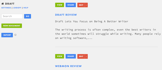 Draft Lets You Focus on Being A Better Writer