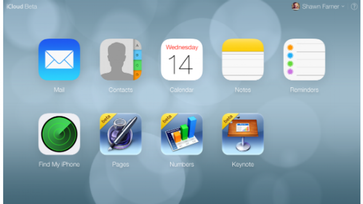 iCloud beta site adopts iOS 7's look