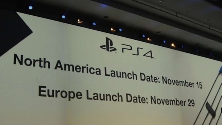 PlayStation 4 Will Arrive on November 15 In The U.S. for $399, November 29 in Europe and Latin America
