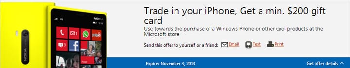 Microsoft Offering $200 for Your Old iPhone