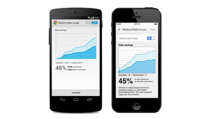 Google Adds Data Compression to Chrome Mobile Browser