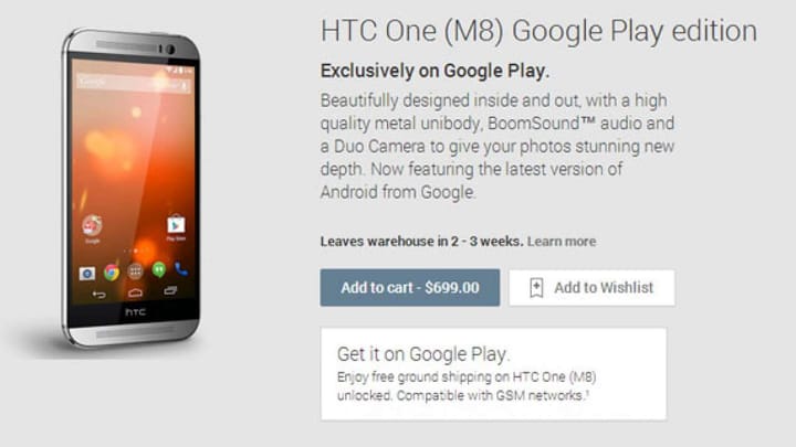 Smart and Senseless: Pay an Extra $50 For a Google Play Edition HTC One M8