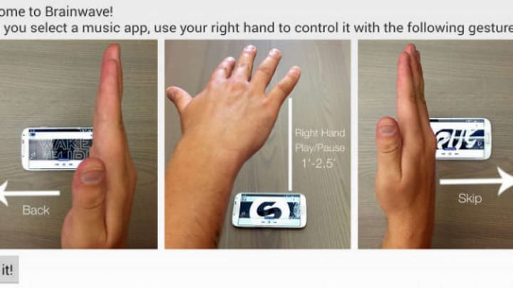 Control Your Tunes with A Gesture Using BrianWave