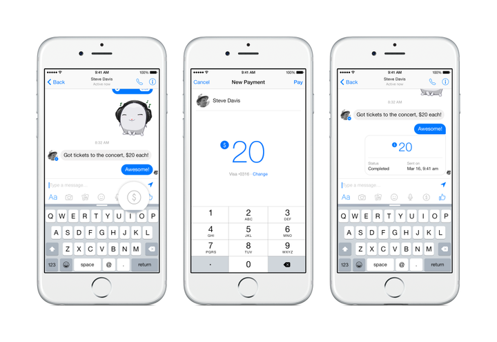 Facebook Unveils a Payments Feature in Messenger: Look Out, Square