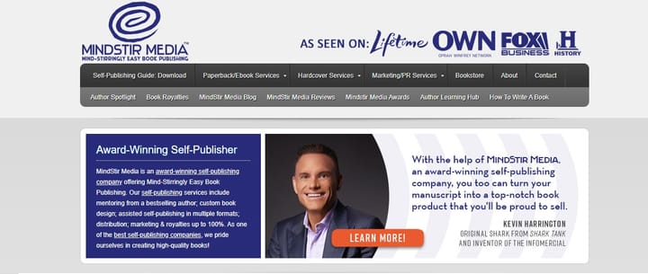 Shark Tank investor Kevin Harrington endorses self-publishing company MindStir Media