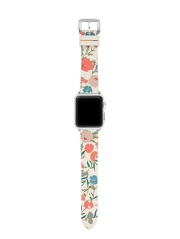 Kate Spade Floral Silicone Apple Watch Band﻿