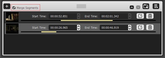 Tuneskit Video Cutter Merge feature
