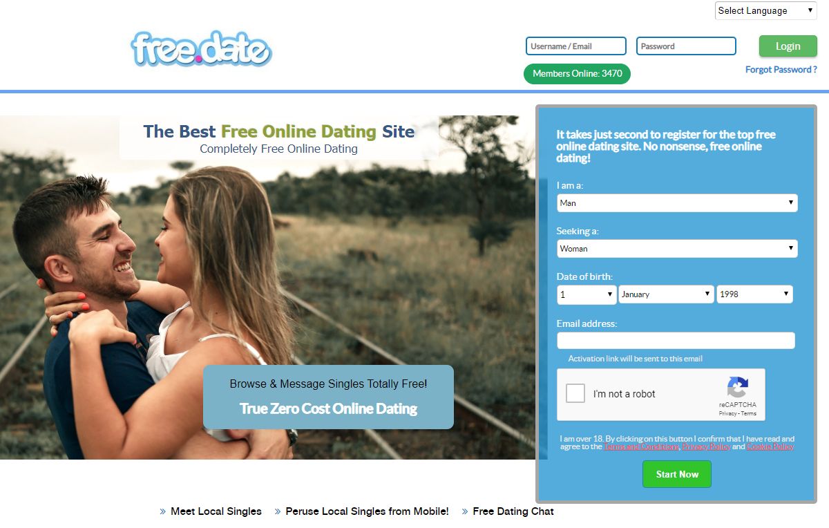 Online dating without registration