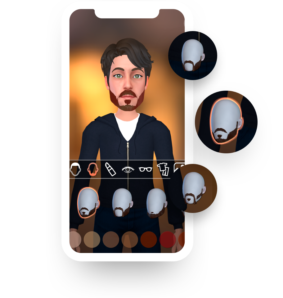 Loomie mobile app - personalized avatar